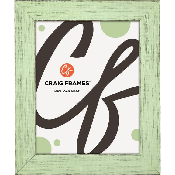 Craig Frames Jasper, 4x10 inch Picture Frame, Country Mint Julep Green