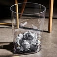 thumbnail image 3 of HBBKVI 3.2 Gallon Transparent Plastic Trash Can, Round Trash Can for Home Office, Clear, 3 of 6