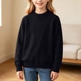 thumbnail image 2 of Guluxicc Kids Girls Turtleneck Cable Knit Sweater Long Sleeve Chunky Pullover Sweaters Fall Winter Loose Tops 3-8 Years, 2 of 9