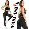 thumbnail image 3 of VASLANDA Women's Ruched Butt Lifting High Waist Yoga Pants Tummy Control Stretchy Workout Leggings Textured Booty Tights, 3 of 6