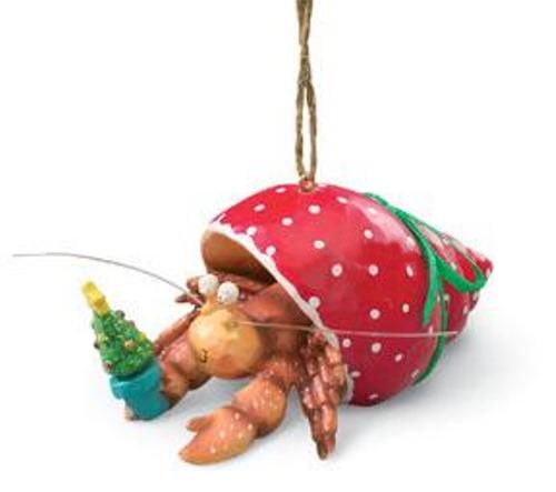 December Diamonds Harry The Hermit Crab Christmas Tree Ornament  55-90929 New 