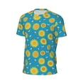 thumbnail image 6 of Wukai Bee Sunflower Print Men's Short-Sleeved Mesh T-Shirt,Quick-Dry Short Sleeve Workout T-Shirt-3X-Large, 6 of 8