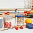 thumbnail image 2 of 4 Pack Overnight Oats Containers with Lids and Spoons, 12 Oz Glass Mason Overnight Oats Jars, Airtig, 2 of 5