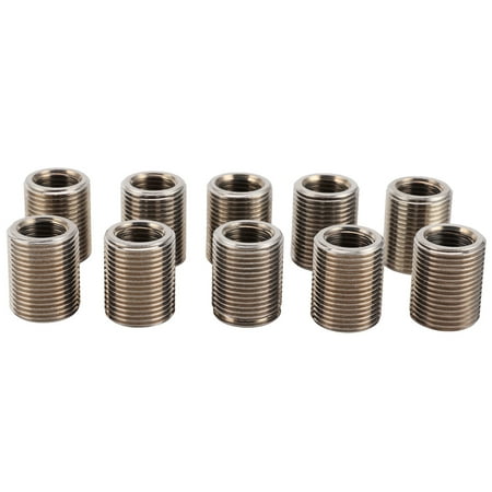

10Pcs Thread Inserts Repair Tool Reducing Nut Male Female Stainless Steel Fastener