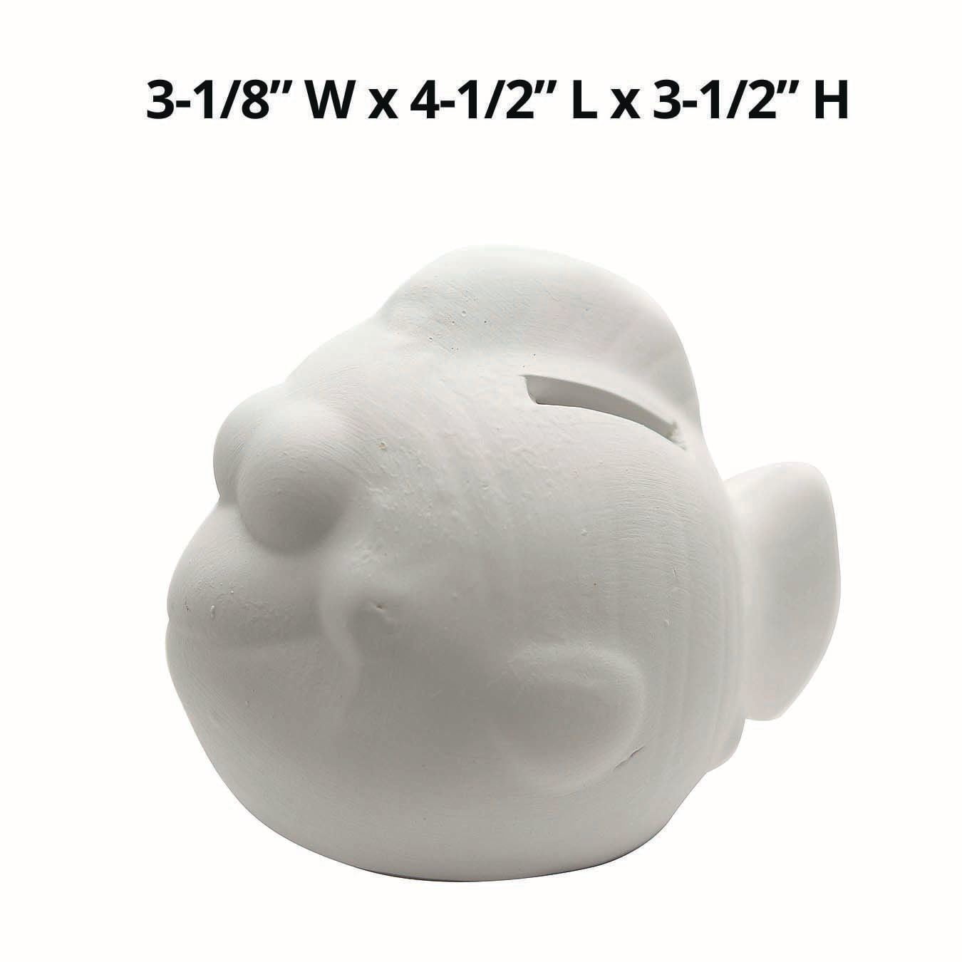 Color-Me™ Ceramic Bisque Fish Banks (Pack of 12)
