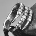 thumbnail image 3 of Stainless Steel Claw Ring for Unisex Silver Gothic Hiphop Cocktail Ring Punk Style Size 7-12, 3 of 3
