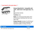 thumbnail image 2 of Exhaust Manifold Kit - Compatible with 1999 - 2003 Ford F-350 Super Duty 7.3L V8 2000 2001 2002, 2 of 2