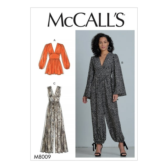 McCall's Pattern: Misses' Romper and Jumpsuits Sizes 14-16-18-20-22