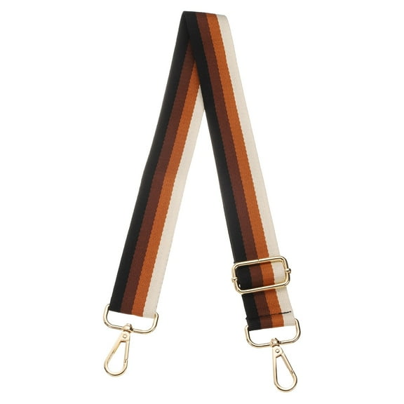 Uxcell Purse Straps Replacement Crossbody, 51 Inch Wide Shoulder Bag Strap Adjustable Canvas Straps for Handbag Wallet Clutch Crossbody Bags, Brown Strip