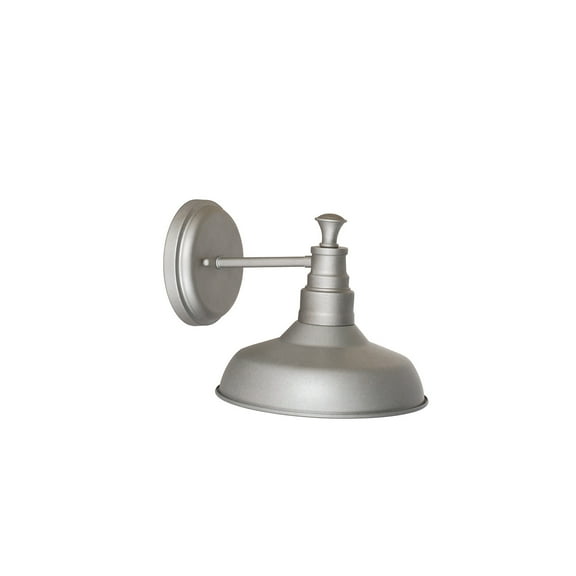 Design House Kimball 1-Light Industrial Indoor Wall Light with Metal Shade, Galvanized Paint