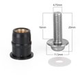 thumbnail image 3 of Motorcycle Wind Screen Shield Alu M5x16mm Screw Bolt Washers kit Silver 10 Pack, 3 of 7