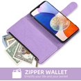 thumbnail image 4 of Asuwish Compatible with Samsung Galaxy A54 5G Wallet Case and Tempered Glass Screen Protector Flower Leather Flip, 4 of 5