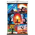 thumbnail image 3 of PD Moreno - Fine Art - Yoga Collage Wall Poster with Magnetic Frame, 22.375" x 34", 3 of 6