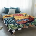 thumbnail image 4 of Retro Sunflower Rooster Blanket Soft Cozy Warm Throw Blanket for Couch, Plush Fuzzy Flannel Fleece Blankets for Sofa, Farmhouse Watercolor Plaid Bed Blankets Lightweight Gifts for Women, 40"x50", 4 of 9