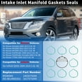 thumbnail image 2 of Unique Bargains No.MS96945 Juego de Juntas del Colector de Admisión Compatible con Nissan Armada 2005-2015 5.6L para Infiniti QX56 2004-2010 5.6L Reemplaza No.DG-8614965261/140357S000, 2 of 7
