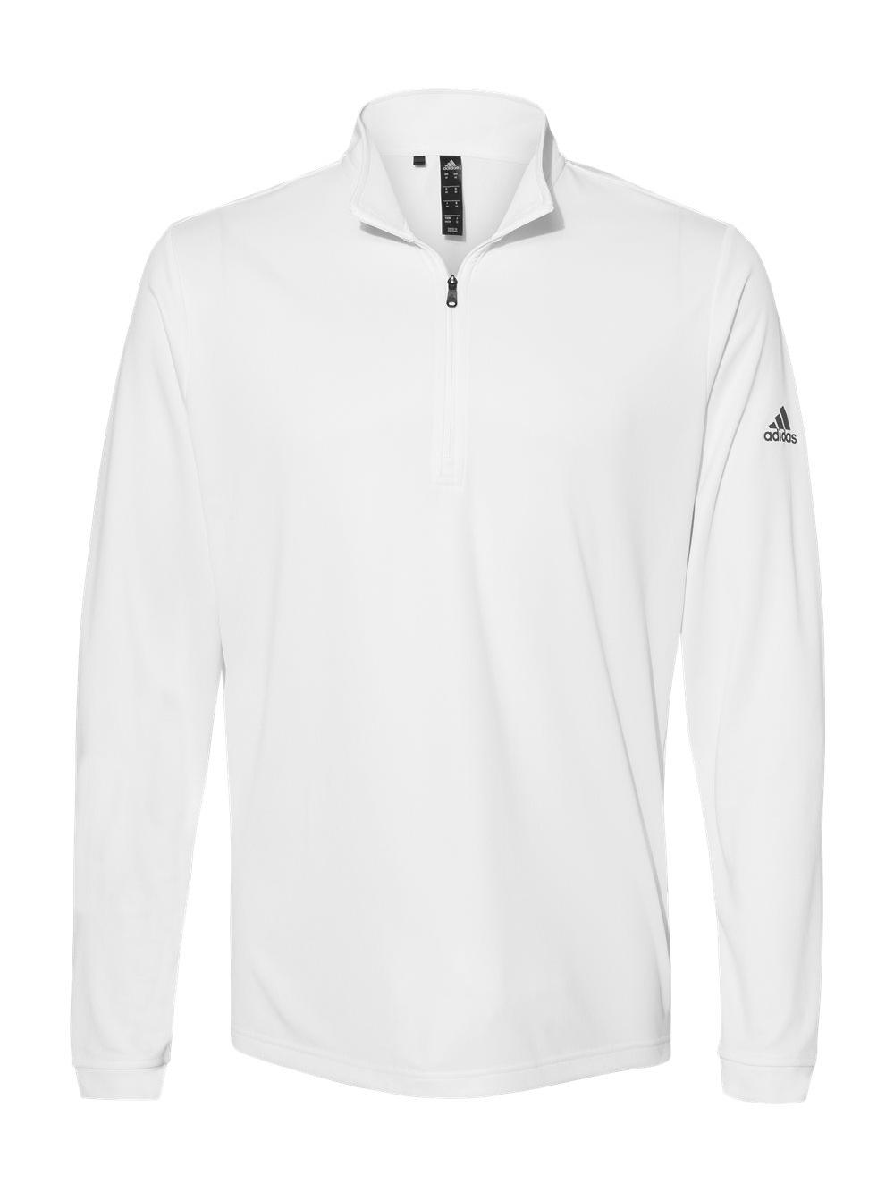 Adidas Men's Lightweight Quarter-Zip Pullover White photo 2