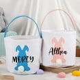 thumbnail image 4 of Popular Home Essentials, Personalized Easter Baskets Custom Name Easter Bunny Basket Large Capacity Thickened Bottom Great for Easter Egg Games Easter, 4 of 4