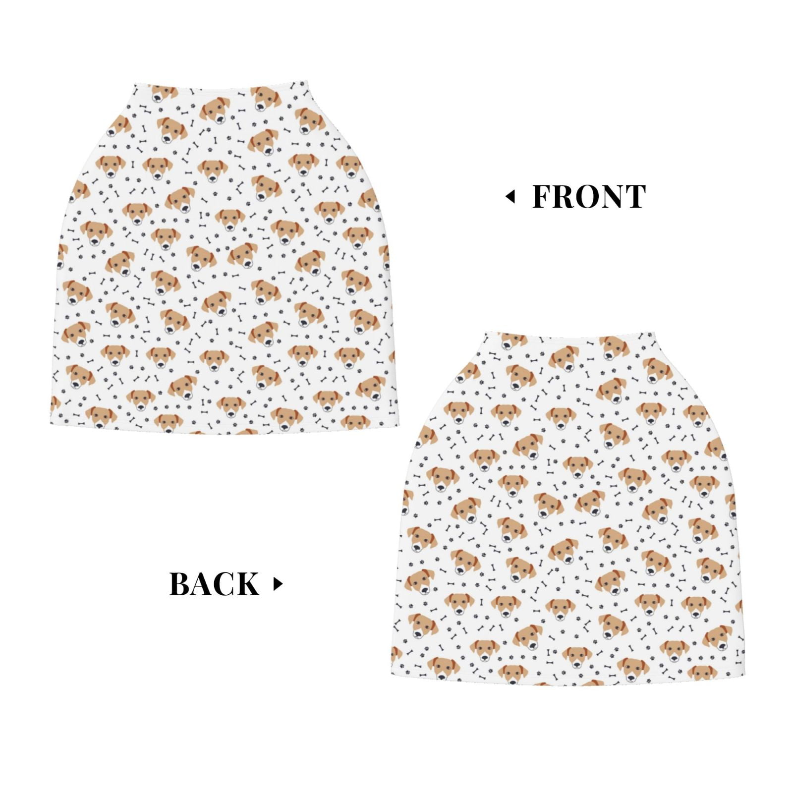 Fotbe Labrador Retriever Dog Pattern Car Seat Covers for Babies, Nursing Breastfeeding Cover Infant Carseat Canopy, Soft Stretchy Carrier Cover