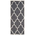 thumbnail image 2 of SAFAVIEH Cambridge Kevin Geometric Wool Runner Rug, Dark Grey/Ivory, 2'6" x 6', 2 of 7