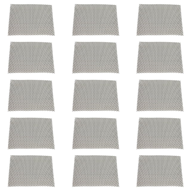 15pcs Almohadillas de malla de alambre de acero inoxidable Plantas de hierba de agua de acuario Redes fijas