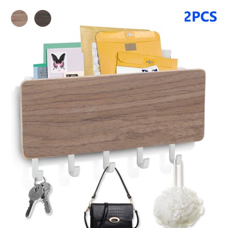 Tsv 1 2 Pcs Wall Mounted Hook Key Letter Holder 7 08x3 7x1 37in
