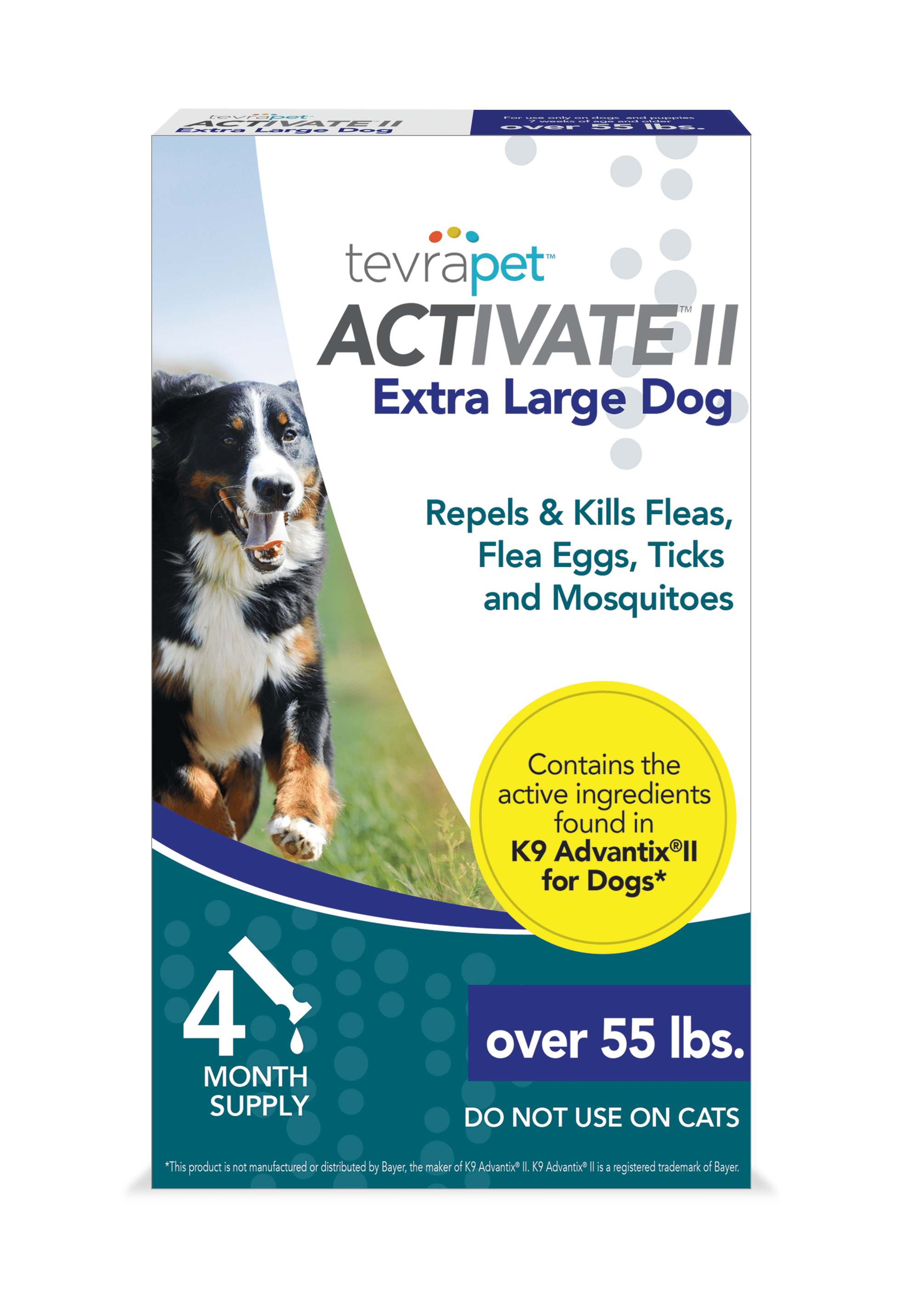 Buy TevraPet Activate II Flea and Tick Prevention for Extra Large Dogs