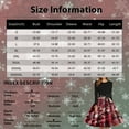 thumbnail image 3 of Christmas Dresses for Women Women's Fashion Round Neck Slim-Fit Christmas Print Long-Sleeved Dress for Christmas Party,Blue,5XL, 3 of 6