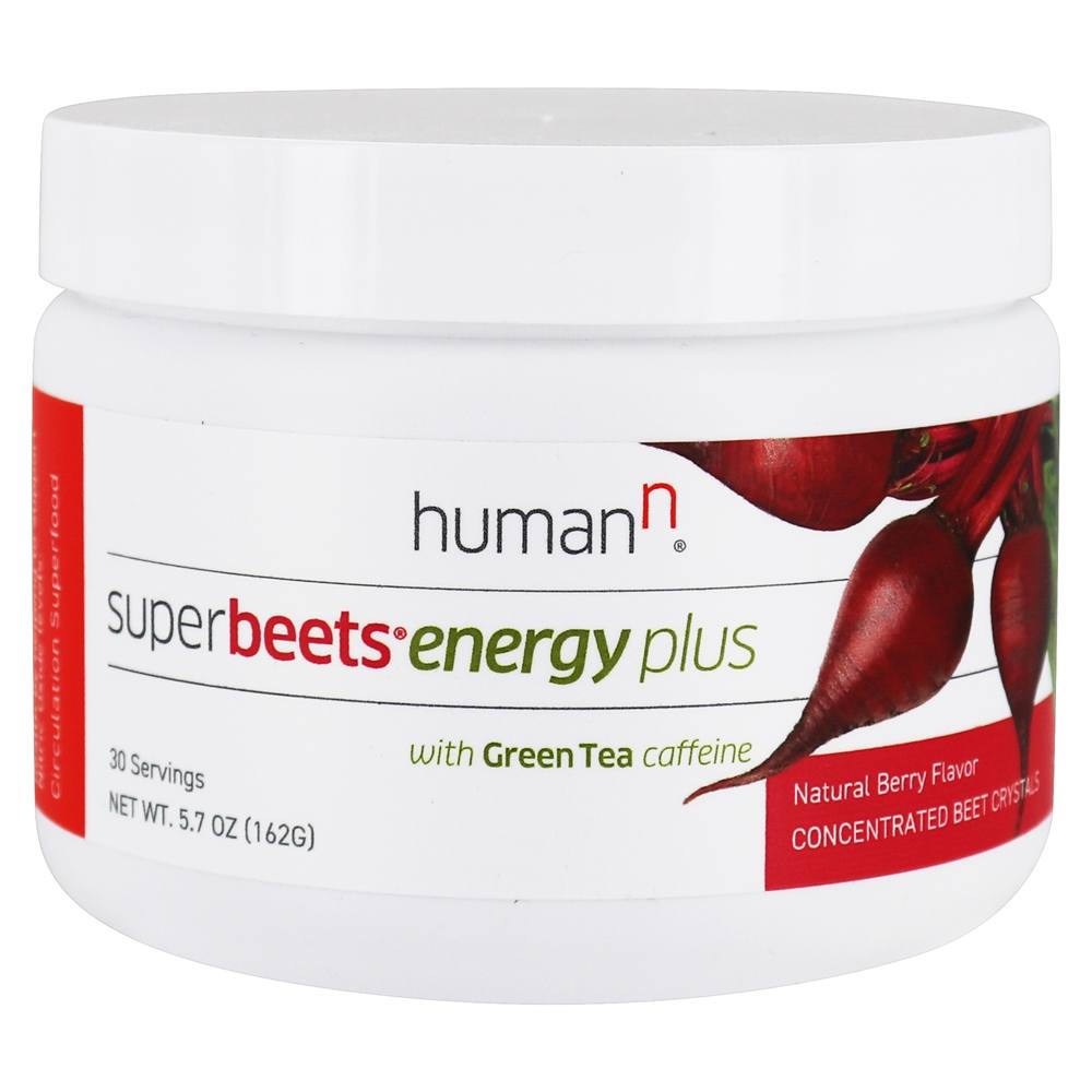 HumanN SuperBeets Energy Plus Drink Mix Natural Berry 5.7 oz