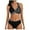 Black, variant on LUOGENLI Womens Swimsuits 1Pc with Shorts Womens Bottoms Bikini Suit Prints Bathing Swimsuit Bikinis Set White Size S