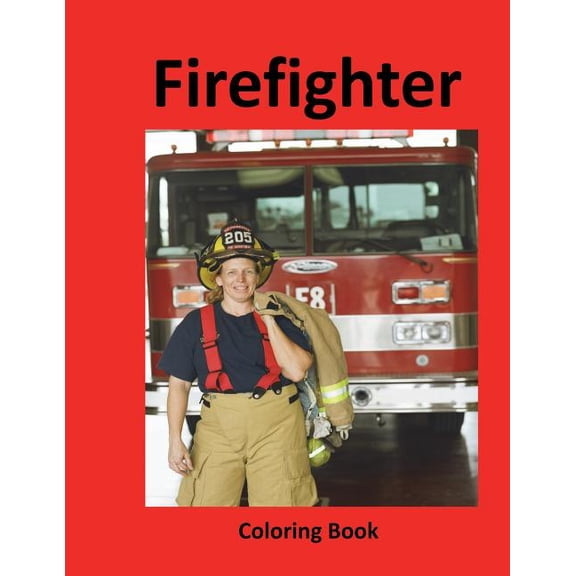 Firefighter Coloring Book, (Paperback)