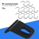 thumbnail image 2 of Scienceny Paquete de 10 ganchos para toldo de plástico de acero inoxidable, percha para campistas, tienda de campaña, soporte de Clip para luz de fiesta, Type2 NO2 Scienceny VI014469-02, 2 of 6