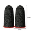 thumbnail image 5 of 1 Pair Finger Cover Sweat-proof Sensitive Ultra-thin Video Games Touch Screen Fingertip Gloves for PUBG Mobile Game, 5 of 7