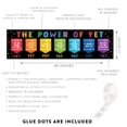 thumbnail image 5 of Koyal Wholesale Classic Rainbow Classroom Banner Sign for Teachers, The Power of Yet Growth Mindset, Wall Decor, 2-Pk, 5 of 5