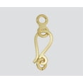 thumbnail image 1 of Gold Filled J Hook Clasp w/ Fig. 8 Connector Medium 16mm - Pack of 1, 1 of 1