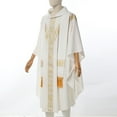 thumbnail image 2 of BLESSUME Church Catholic Priest Chasubles Vestments for Church Mass Vestments Robe With Stole, 2 of 6