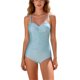 thumbnail image 2 of Traje de baño de una pieza para mujer, traje de baño de bikini de tirantes sin espalda de color liso para mujer, conjunto de bikini con bloques de color y hombros descubiertos, traje de baño de moda p, 2 of 7