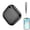 F02B Black, variant on Air Tracker, AYAMAYA Bluetooth Keys Finder with Sling Lightweight Item Locator Compatible with Apple Find My (iOS Only), Key, Luggage and Pets