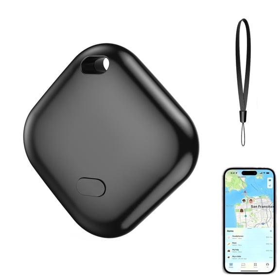 Air Tracker, AYAMAYA Bluetooth Keys Finder with Sling Lightweight Item Locator Compatible with Apple Find My (iOS Only), Key, Luggage and Pets