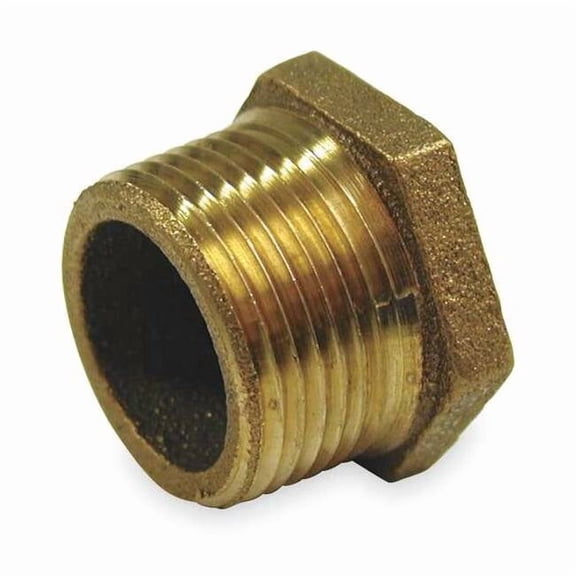 Manufacturer Varies Hex Bushing, Red Brass, 2 x 3/4 in,NPT 1VGA5