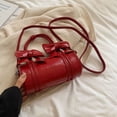 thumbnail image 4 of Bolso Hombro Lindo para Mujer Con Cierre Y Lazo Axila Femenino (S) Rojo, 4 of 6