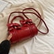 thumbnail image 4 of Bolso Hombro Lindo para Mujer Con Cierre Y Lazo Axila Femenino (S) Rojo, 4 of 6
