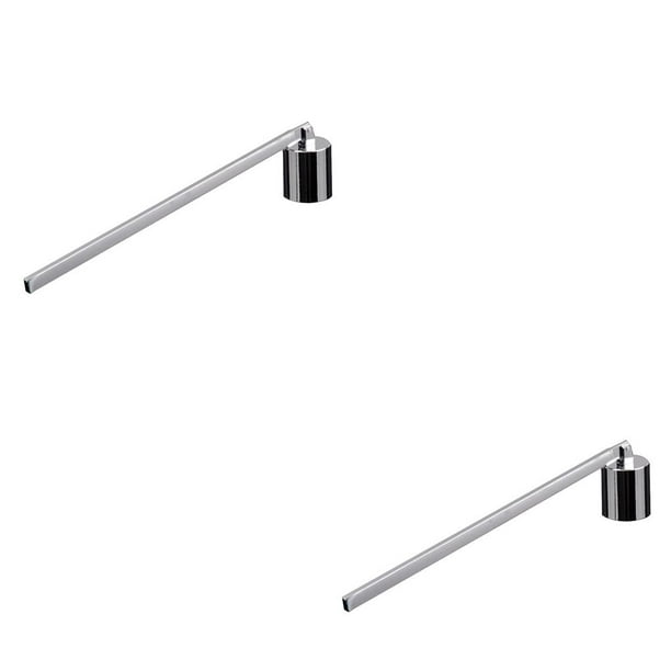 Apagavelas reutilizable Billuyoard de acero inoxidable con forma de cuerno color Plata 19.5 cm 2Conjunto