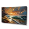 thumbnail image 2 of Designart "Orange And Green Seaside Serenity I" Beach Wall Art Print, 2 of 5