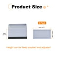 thumbnail image 2 of Uxcell 4Pcs Elevadores Rectangulares para Cama, Elevadores de Muebles Ajustables de Alta Resistencia de 3.15" L-Lado para Cama, Sofá, Mesa y Sillón (Gris), 2 of 7