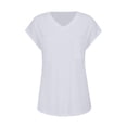 thumbnail image 3 of Sleeveless Pocket Tank - Women's Summer V-Neck Casual Tee, Loose Fitting Basic Layering Top | Baberdicy | Womens Summer V Neck Tops Sleeveless T Shirt Casual Loose Fitting (White | XXL), 3 of 5