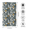thumbnail image 2 of Pofeuu Flowers and Bee Print Hand Towel 27.5" x 16" Soft Absorbent Towel for Bathroom SPA Gym Hotel, 2 of 6