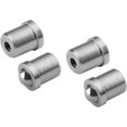 thumbnail image 1 of HUGFEGWE Matériel de Capture de Balles pour Porte de Placard, Acier Inoxydable Réglable avec Plaque de Frappe, Diamètre 0,47 Pouces Attrape-Boules en Laiton pour Armoire/placard/porte 2 Pcs UA824-6844, 1 of 6