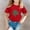 Red, variant on St Patrick's Day Short Sleeve T-Shirt for Girls Shamrock Crew Neck Shirt Lightweight Streetwear Festival Irish Holiday Party,Light Blue(160)
