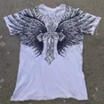 thumbnail image 1 of T-shirt Affliction Rouge des Années 90 Homme Américain Rétro Coton Col Rond Chemise Lavée Hip-Hop Couple Spéciaux d'Été Porter Goth T-Shirts, 1 of 5