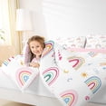 thumbnail image 4 of Homewish Kawaii Rainbow Bedding Comforter Set 2pcs for Child Boys Girls,Cute Gradient Twin Comforter Sets Microfiber,Dreamy Princess Breathable Bedding Set,Luxury Bedroom Decor,Reversible, 4 of 8